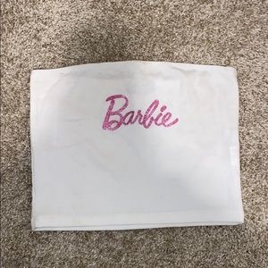 White Tube Top with Barbie Logo
